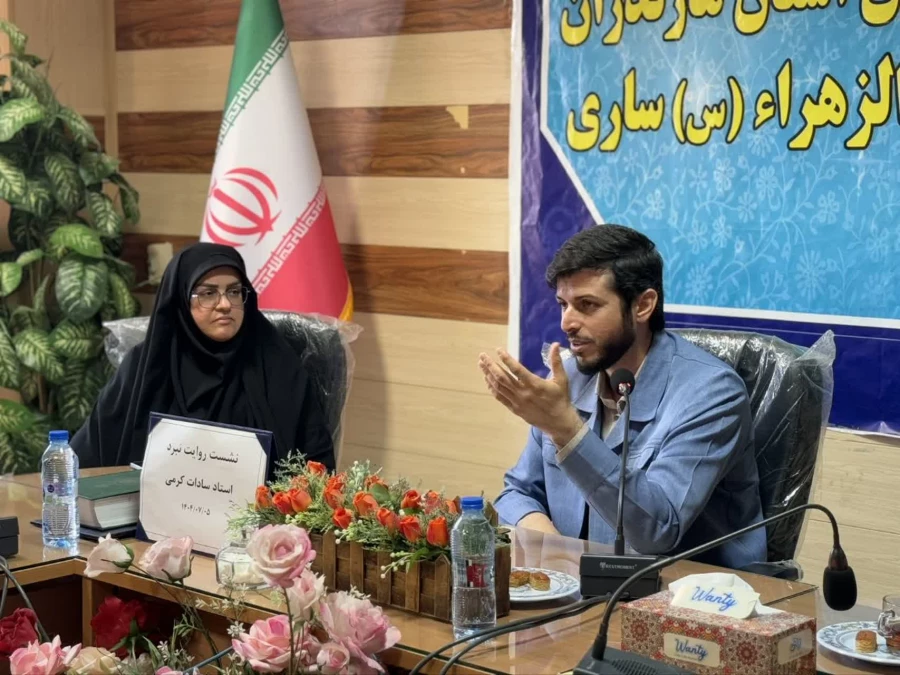 «نشست روایت نبرد» نشست روایت نبرد به مناسبت هفته دفاع مقدس در پردیس فاطمه الزهرا(س) ساری 2