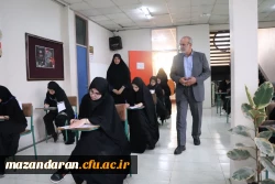 بازدید مهدوی رئیس دانشگاه فرهنگیان استان مازندران از روند برگزاری امتحانات  2