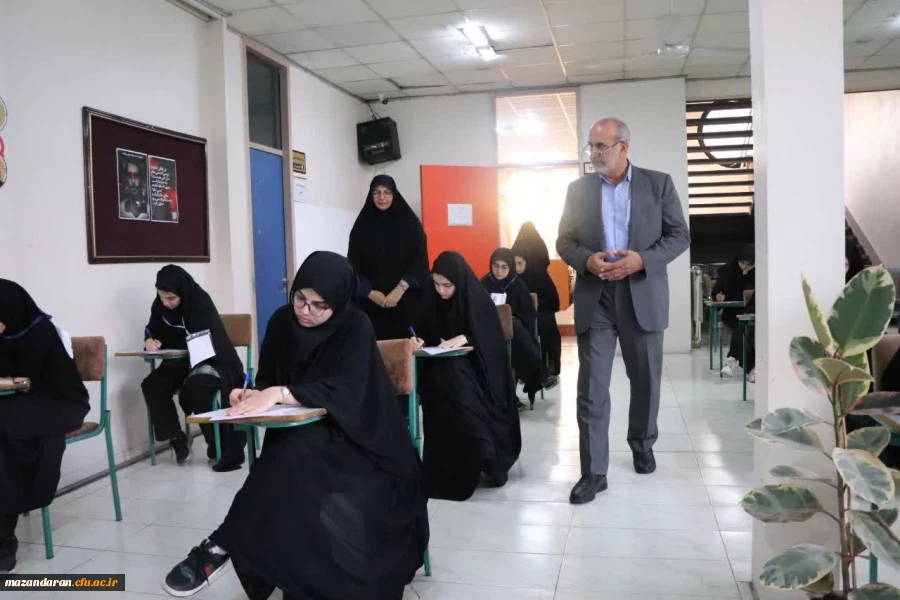 بازدید مهدوی رئیس دانشگاه فرهنگیان استان مازندران از روند برگزاری امتحانات  2