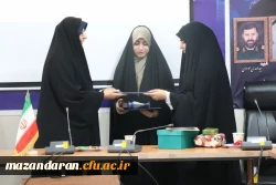 تودیع فاطمه دامغانی، فرمانده اسبق بسیج دانشجویی مرکز حضرت فاطمه (س) قائمشهر و معارفه ساجده داداشی، فرمانده جدید بسیج دانشجویی مرکز  2