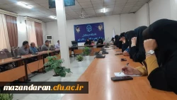 جلسه شورای اداری کارکنان در دانشگاه فرهنگیان مرکز حضرت فاطمه(س)قائمشهر  2