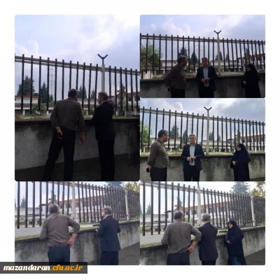 بازدید باقری معاون مالی و پشتیبانی آموزش و پرورش شهرستان قائمشهر از دانشگاه فرهنگیان مرکز حضرت فاطمه(س)قائمشهر 