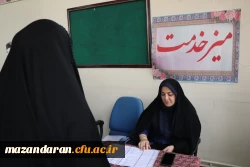 میز خدمت در جریان برگزاری ثبتنام حضوری نو دانشجومعلمان دانشگاه فرهنگیان 5