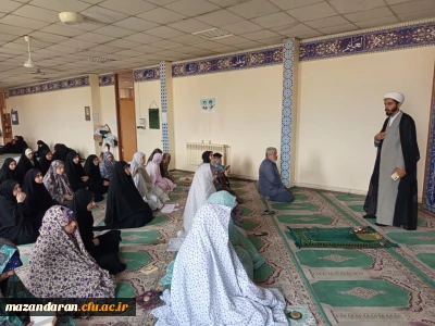 نماز جماعت پویا با حضور مسئول امور شاهد و ایثارگران دانشگاه فرهنگیان استان مازندران