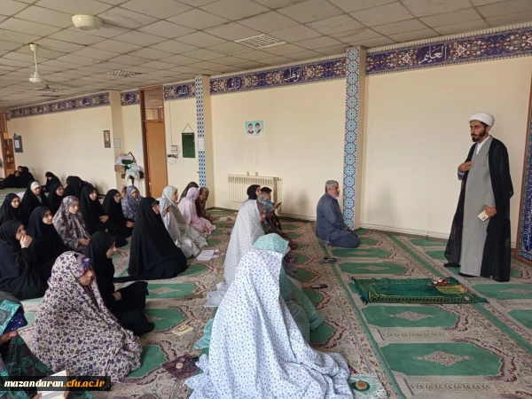 نماز جماعت پویا با حضور مسئول امور شاهد و ایثارگران دانشگاه فرهنگیان استان مازندران 2