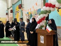 مراسم گرامیداشت هفته تربیت بدنی در پردیس فاطمه الزهرا (س) ساری برگزار گردید. 2
