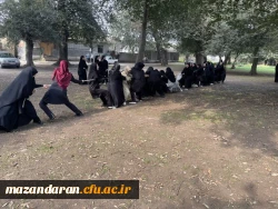  مسابقات ورزشی بدمینتون و طناب کشی  4