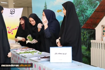 برگزاری میز صبحانه سالم  مرکز حضرت فاطمه(س)قائمشهر
