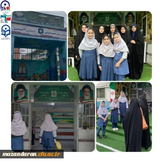 بازدید و مصاحبه اعضای کانون شاهدو ایثار از مدرسه 22بهمن قائمشهر