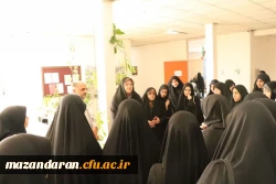 جمعی از دانش آموزان رشته معارفی مدرسه صدرا بابل امروز یکشنبه ۱۸ آبان ۱۴۰۴ از دانشگاه فرهنگیان مرکز حضرت فاطمه(س)بازدید کرده اند. 2