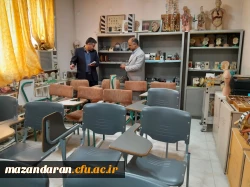 بازدید کرامتی رئیس اداره نظارت و ارزیابی دانشگاه فرهنگیان مازندران از قسمت های مختلف مرکز حضرت فاطمه(س)قائمشهر 2