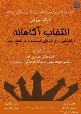 کارگاه انتخاب آگاهانه به همت حوزه پژوهش 6