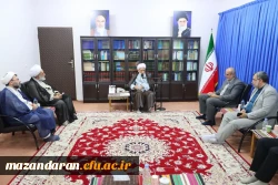 دیدار اعضای هیئت رئیسه دانشگاه فرهنگیان مازندران با آیت الله لائینی نماینده ولی فقیه در استان مازندران 3