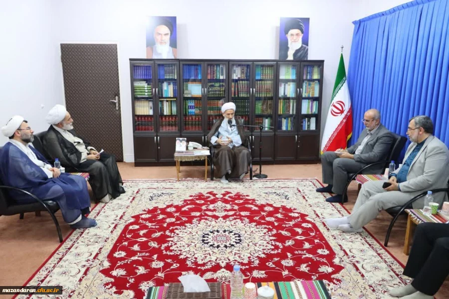 دیدار اعضای هیئت رئیسه دانشگاه فرهنگیان مازندران با آیت الله لائینی نماینده ولی فقیه در استان مازندران 3