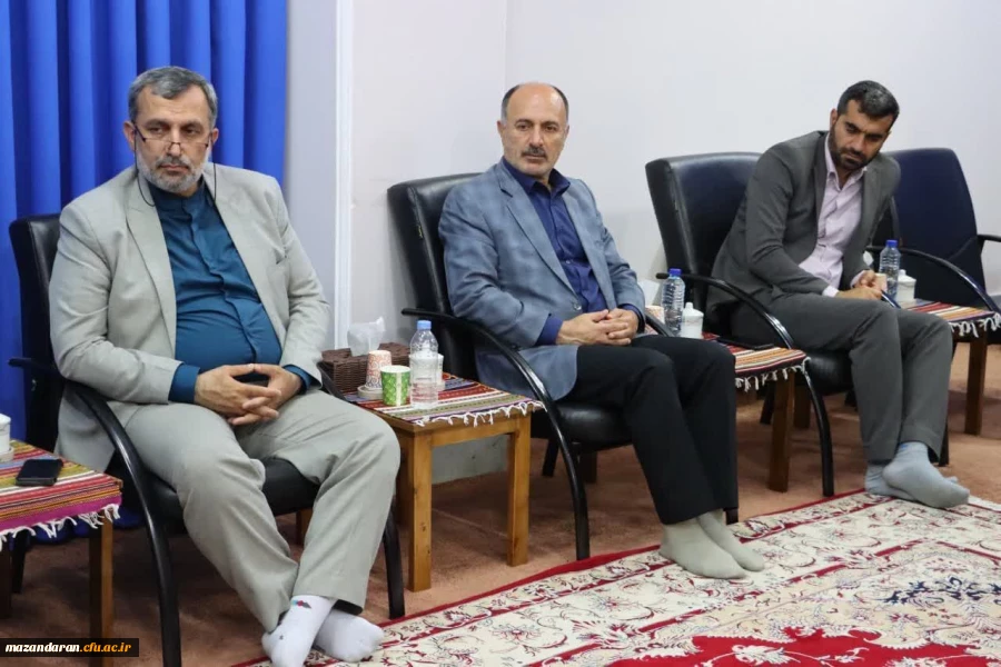 دیدار اعضای هیئت رئیسه دانشگاه فرهنگیان مازندران با آیت الله لائینی نماینده ولی فقیه در استان مازندران 4