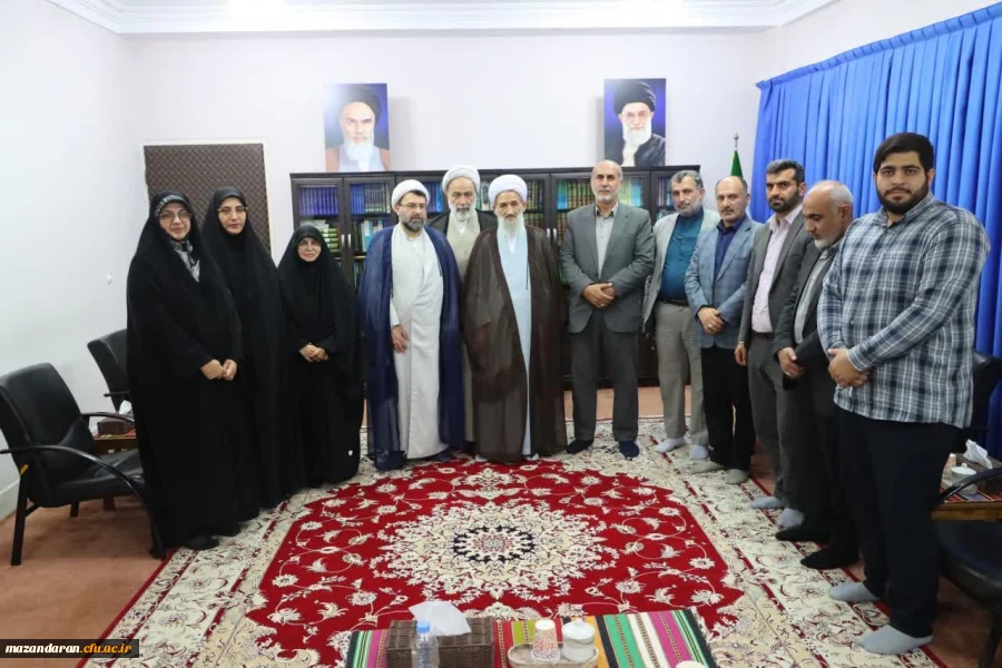 دیدار اعضای هیئت رئیسه دانشگاه فرهنگیان مازندران با آیت الله لائینی نماینده ولی فقیه در استان مازندران 6