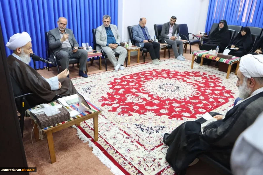 دیدار اعضای هیئت رئیسه دانشگاه فرهنگیان مازندران با آیت الله لائینی نماینده ولی فقیه در استان مازندران 8
