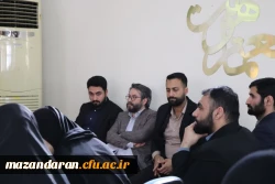 برگزاری نشست صمیمی «دانشجو و حراست؛ تعامل یا تقابل؟» با حضور رئیس حراست دانشگاه فرهنگیان مازندران در مرکز حضرت فاطمه(س) قائم شهر 4