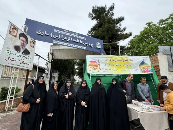 برپایی موکب پذیرایی در درب ورودی دانشکده به مناسبت ولادت امام رضا (ع)  2