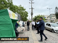 برپایی موکب پذیرایی در درب ورودی دانشکده به مناسبت ولادت امام رضا (ع)  2